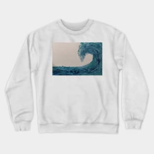 Turquoise wave Crewneck Sweatshirt